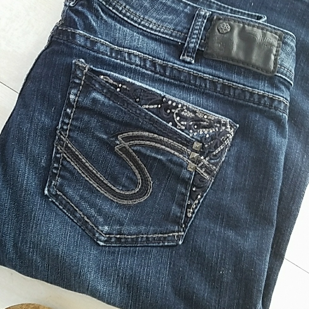 Silver Suki 17" jeans